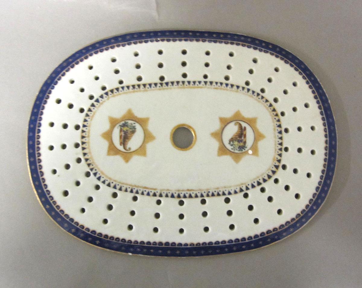 1970.0614 Porcelain strainer
