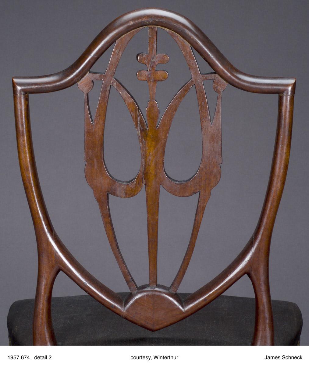 1957.0674 Chair, side chair (detail 2)
