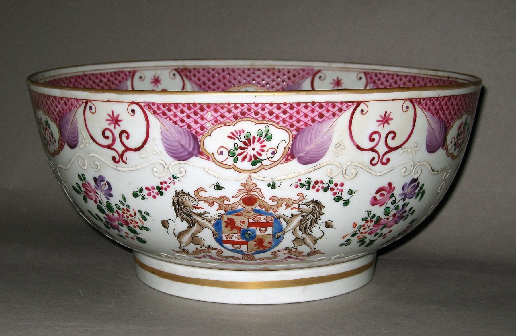 1970.0662 Porcelain punch bowl