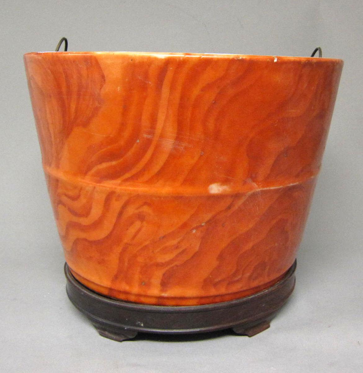 1970.0710 A-C Porcelain flower container
