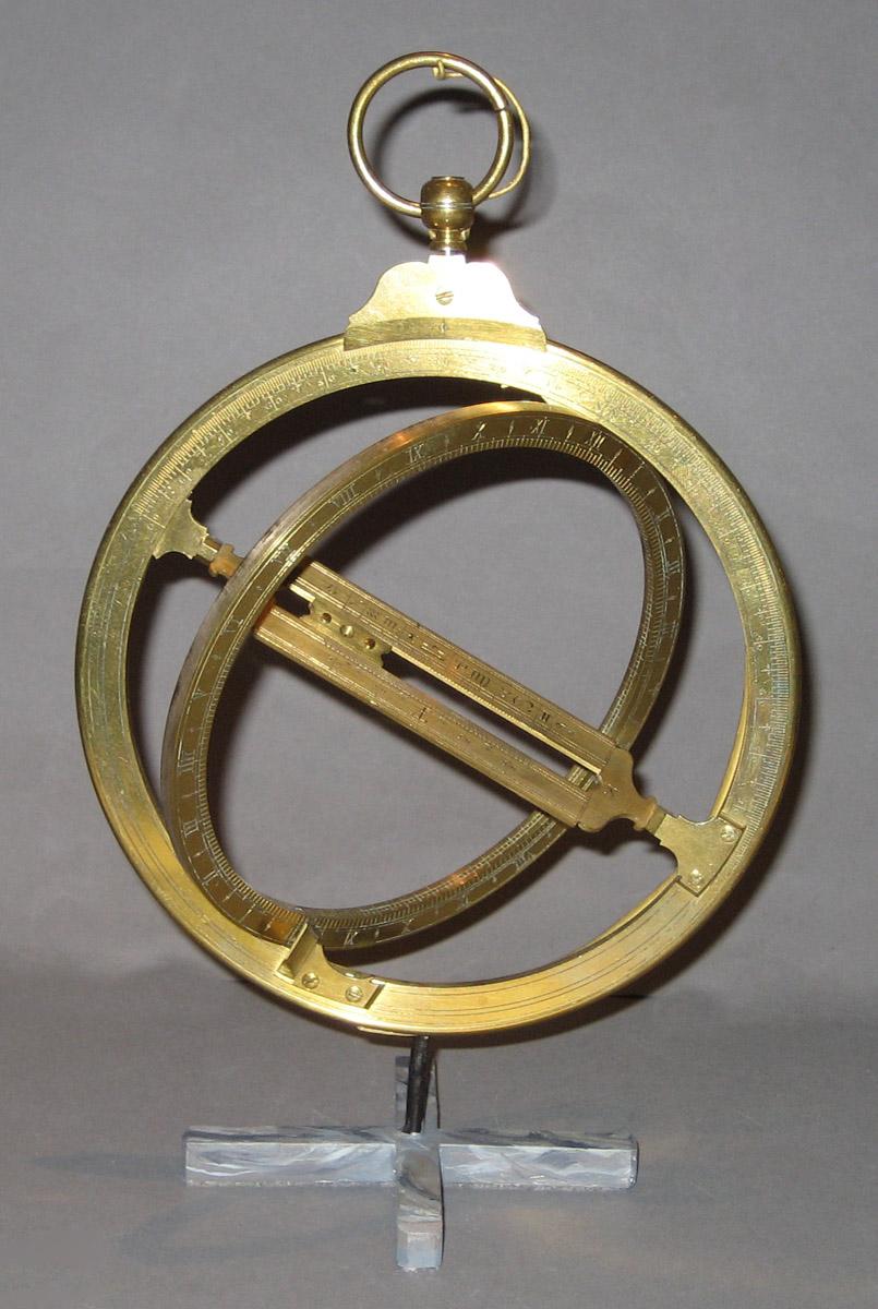 1970.0725 A Equinoctial ring with stand