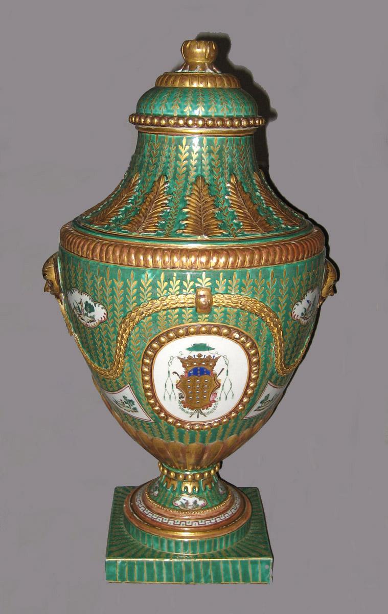 1970.0786.001 A, B Porcelain Urn