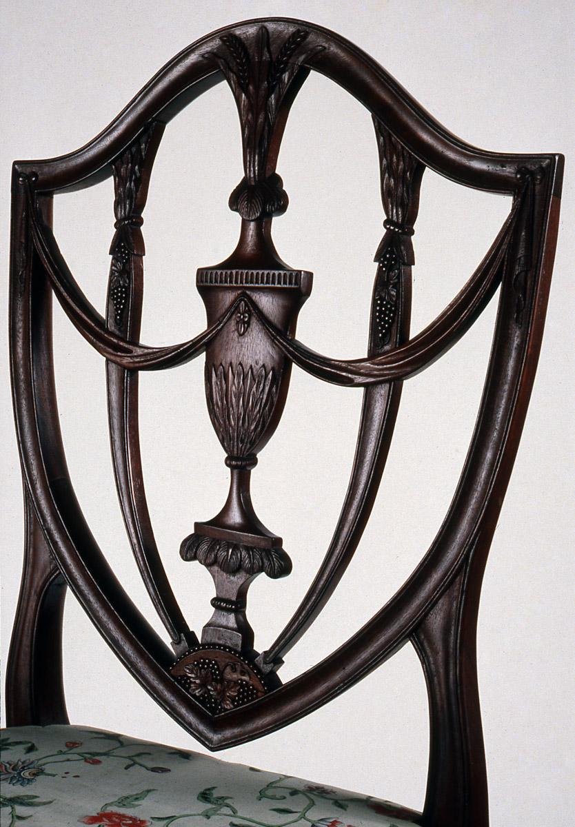 1957.0692 Chair, Side chair (detail)
