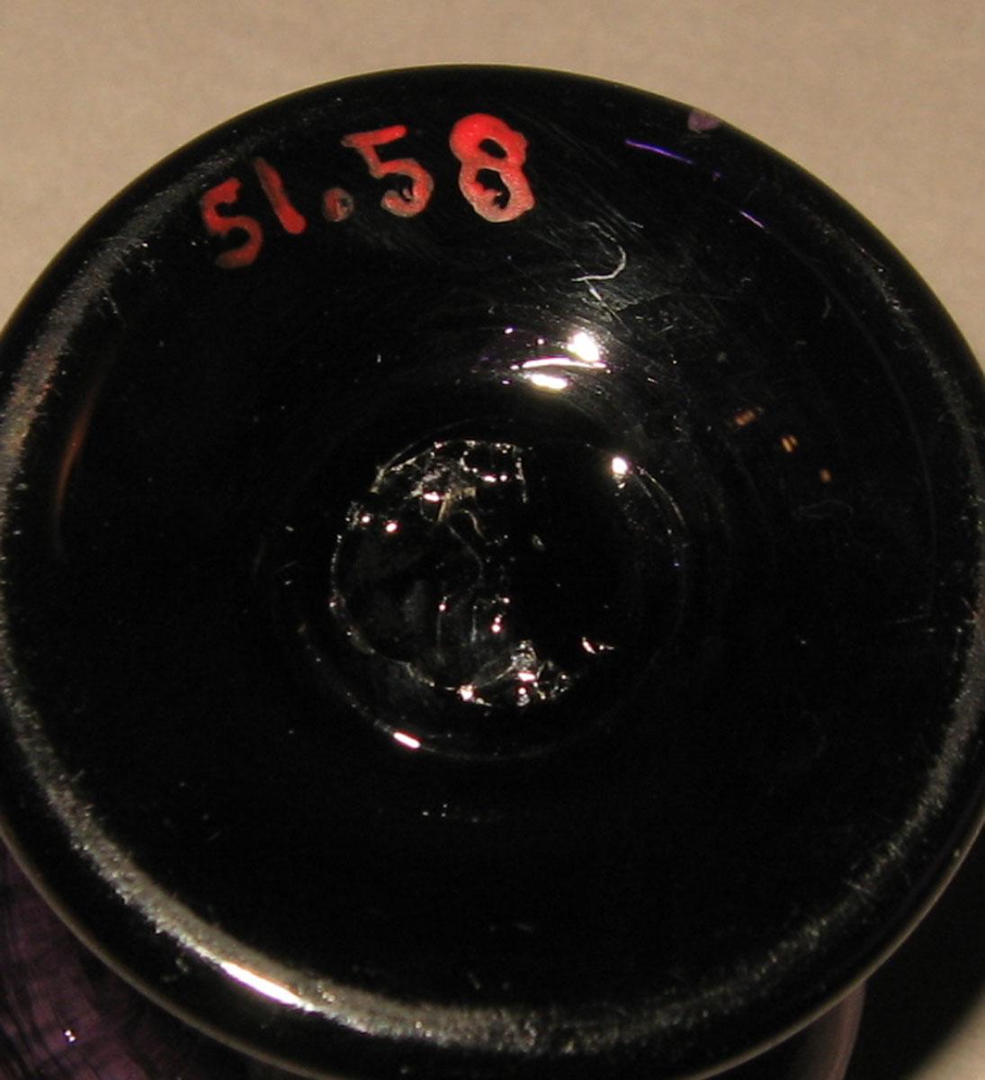1951.0058 Glass Salt (underside)