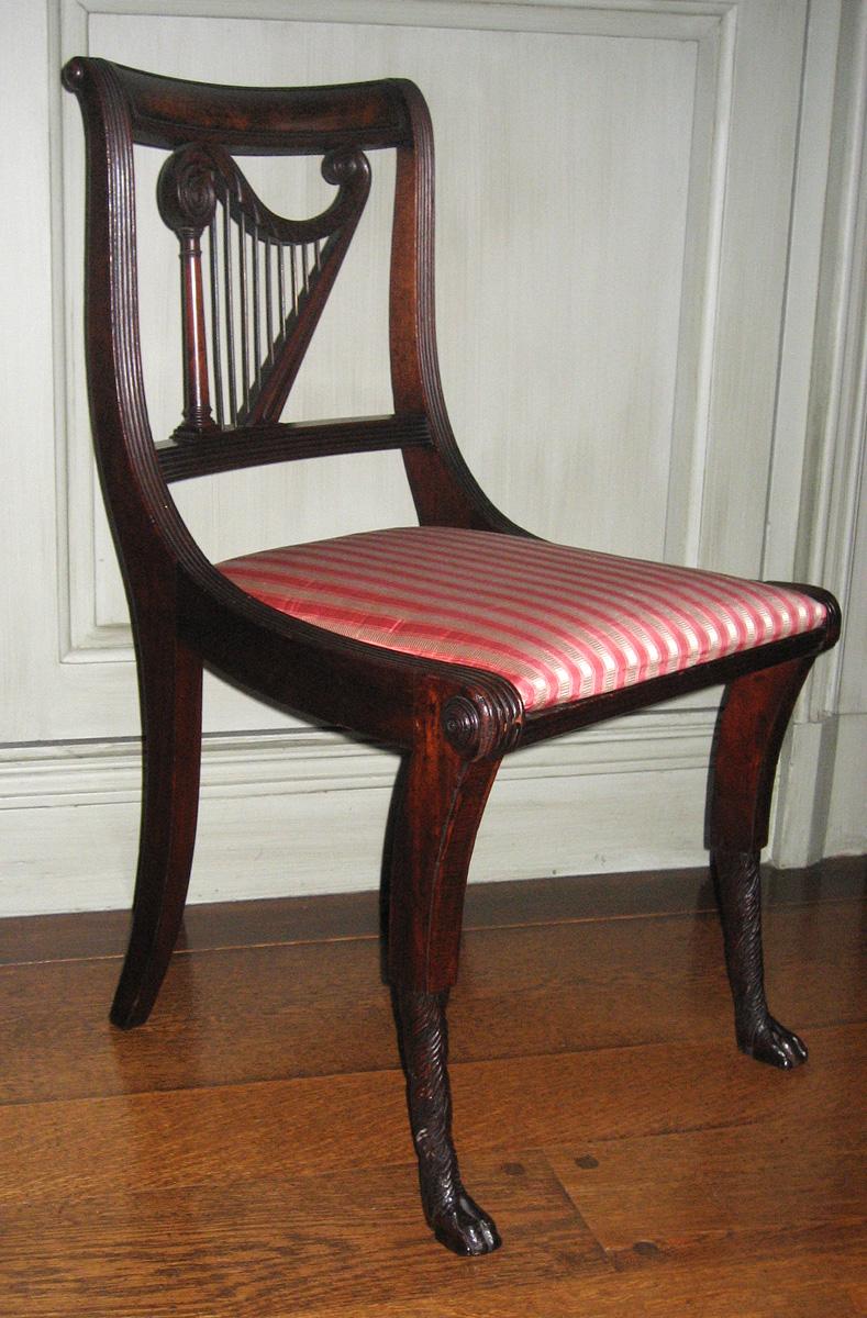 1957.0717.002 Side Chair and 1984.0676.004 slip seat view 1