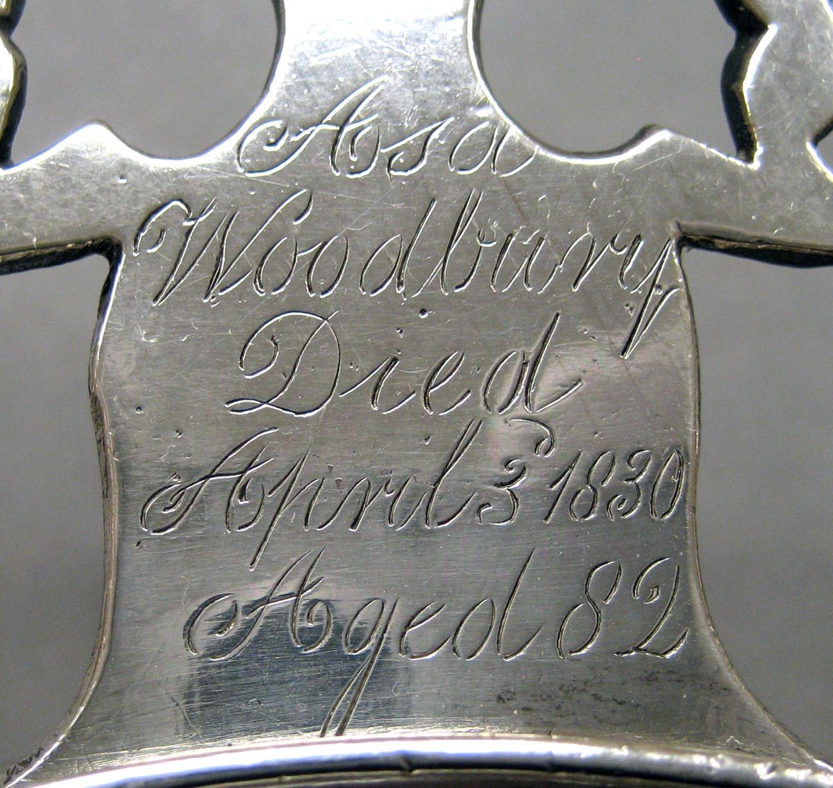 1970.1032 Silver Porringer engraving