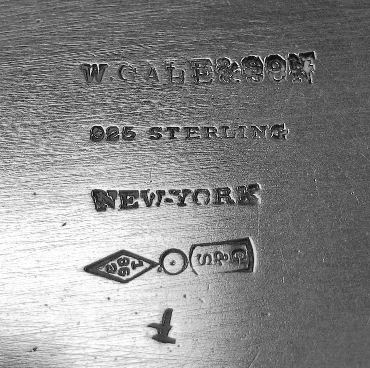 1970.1046.002 Silver Teapot Stand mark