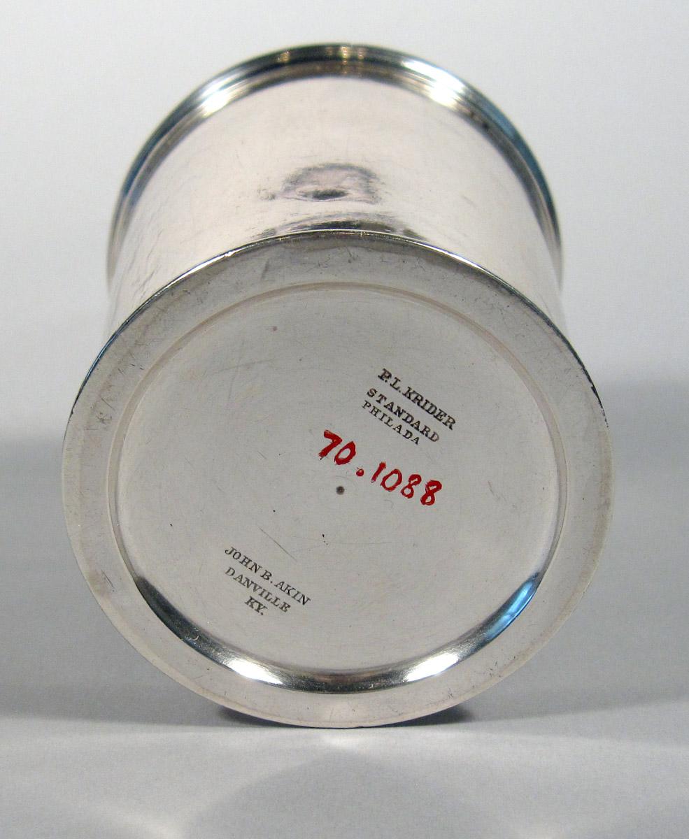 1970.1088 Silver Beaker underside