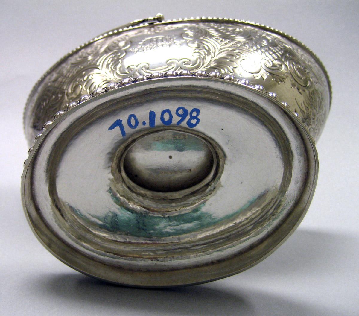 1970.1098 Silver Bowl underside