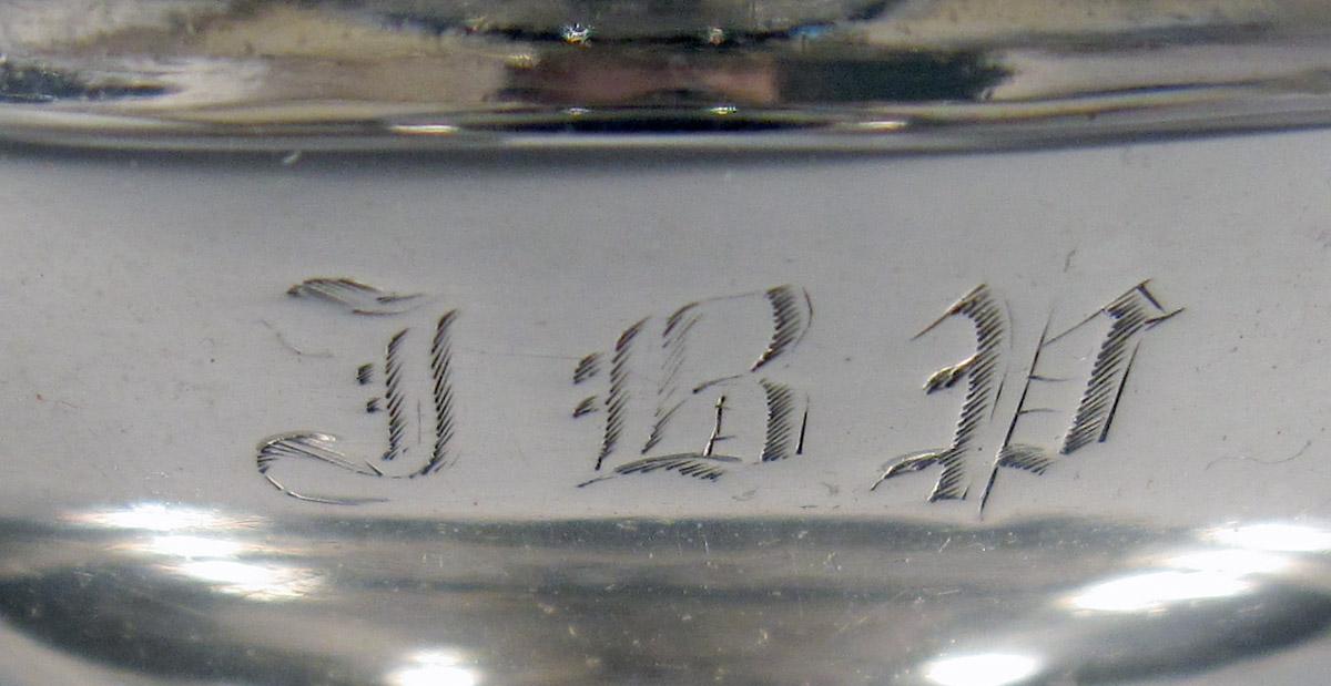 1970.1119.001 Silver Salt Cellar engraving