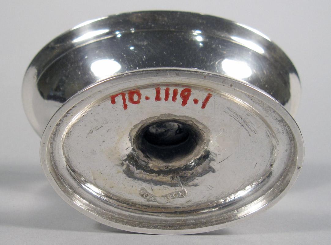 1970.1119.001 Silver Salt Cellar underside