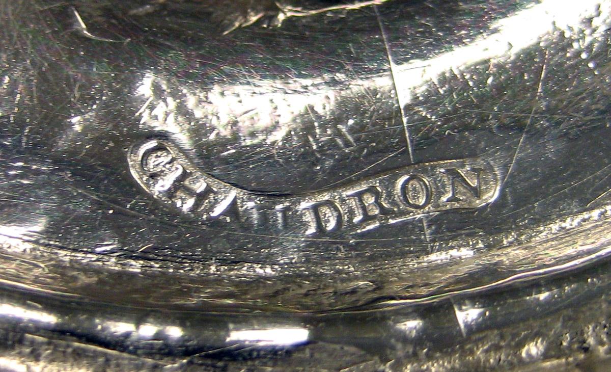 1970.1119.003 Silver Salt Cellar mark