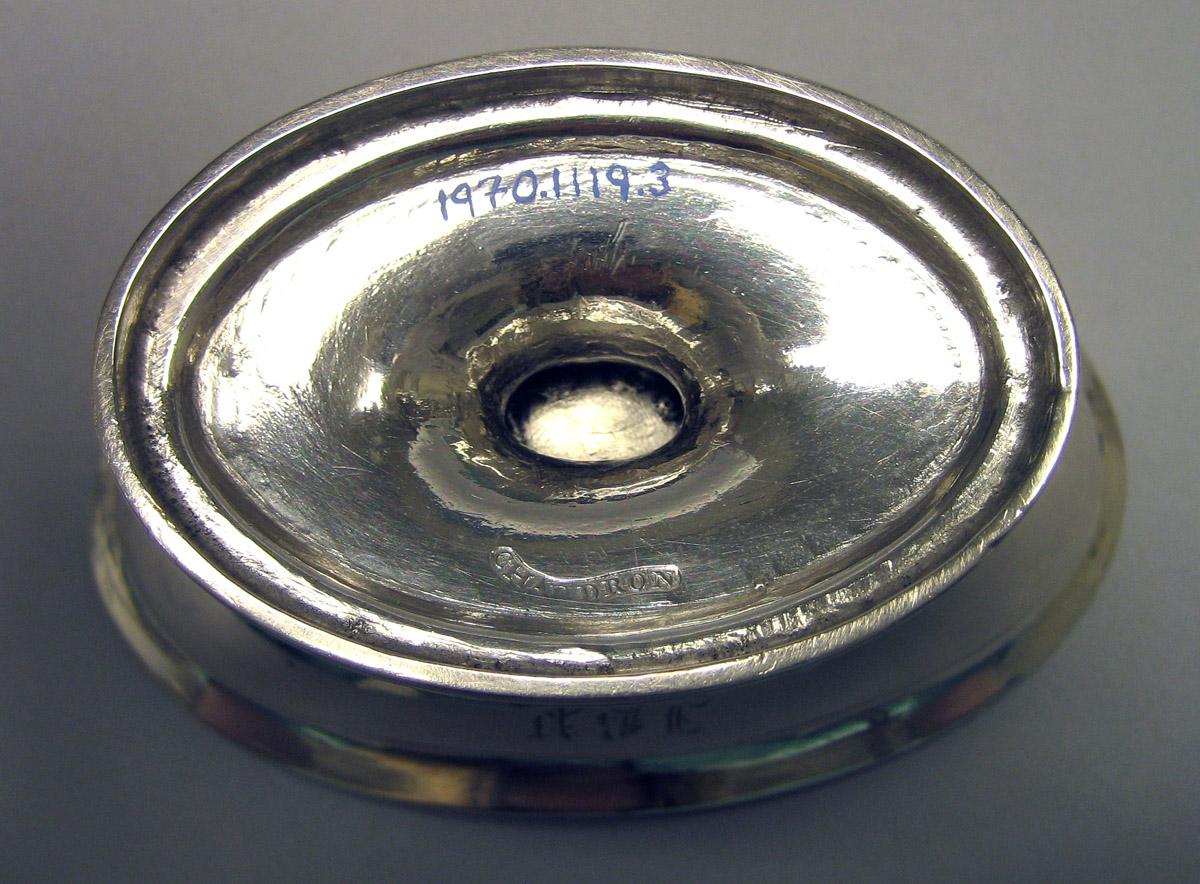 1970.1119.003 Silver Salt Cellar underside