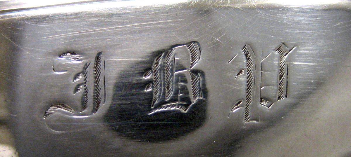 1970.1119.004 Silver Salt Cellar engraving