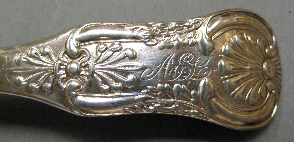 1970.1156.002 Silver Spoon engraving