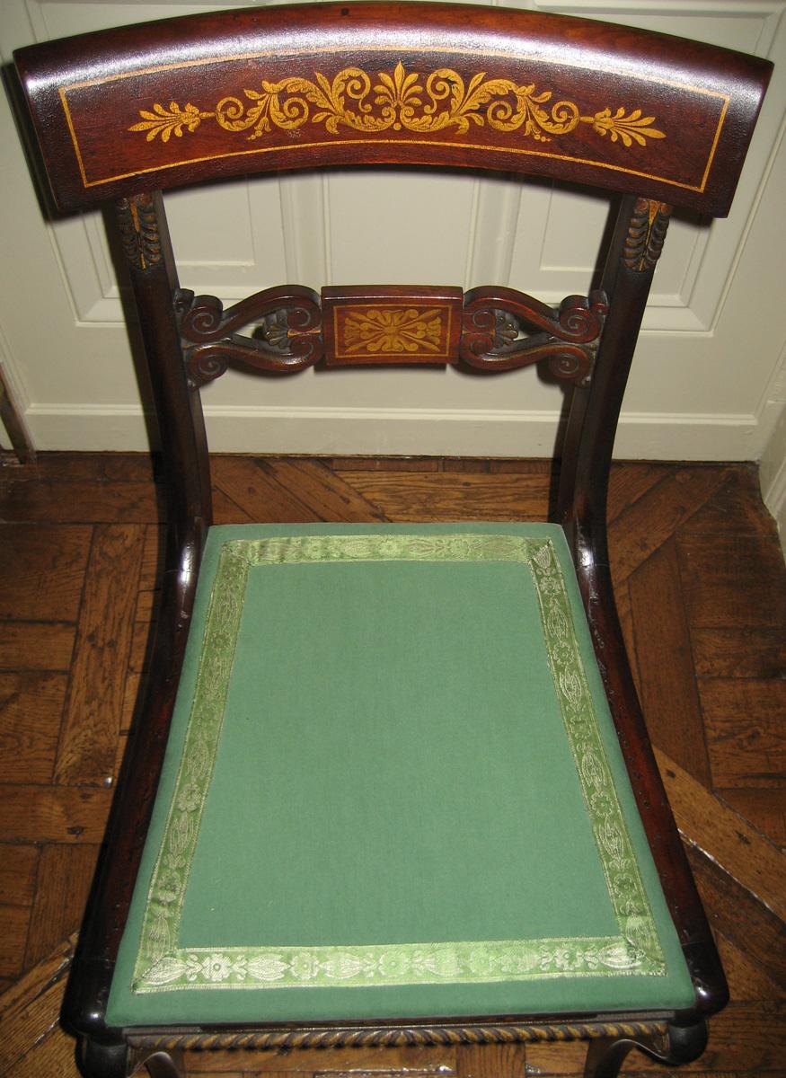 1957.0741.002 Side chair and 1984.0622.004 slip seat view 2