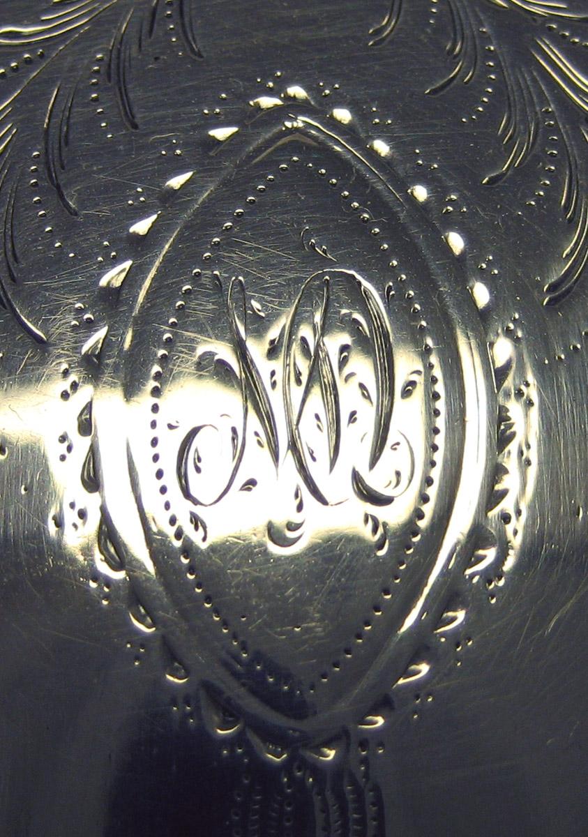 1970.1225 Silver Snuff Box engraving