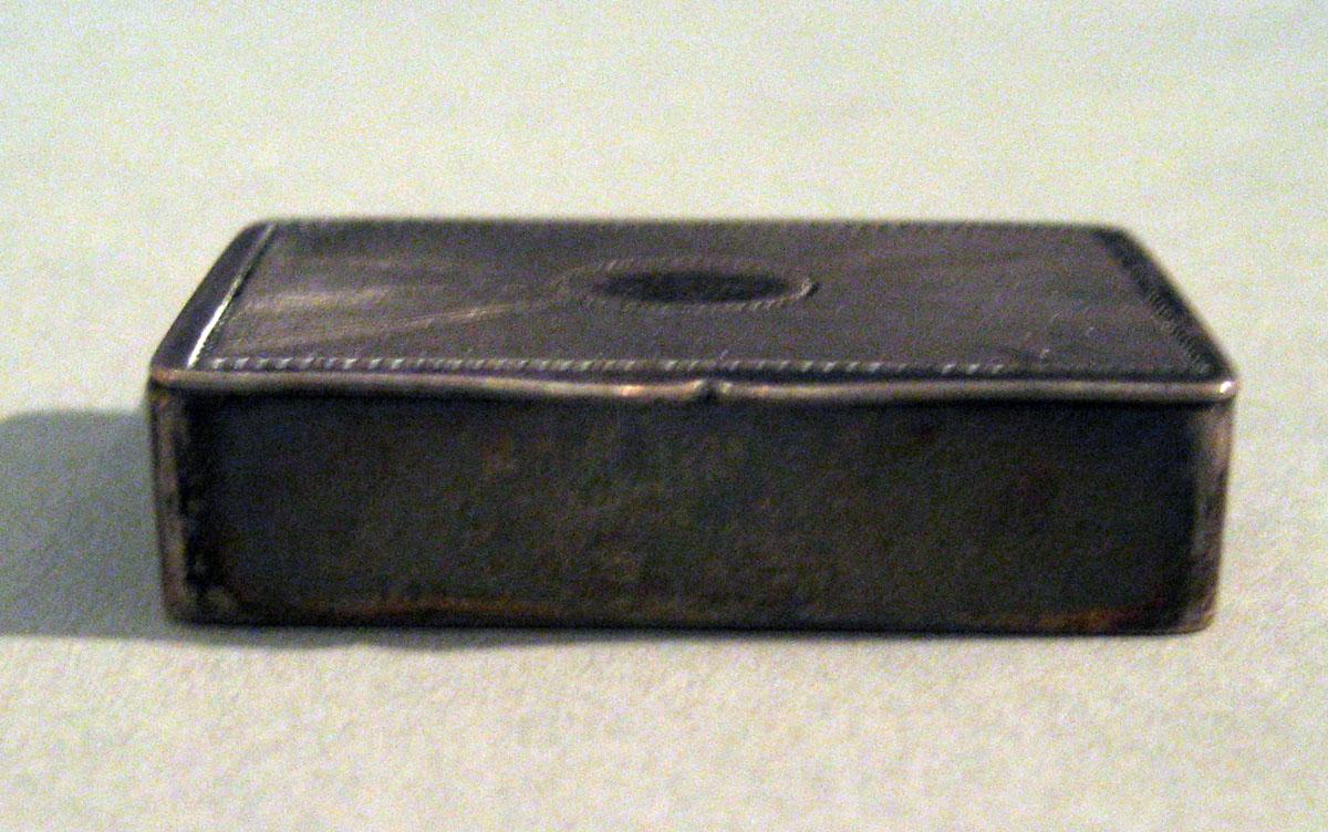 1970.1230 A Silver Flint Box front