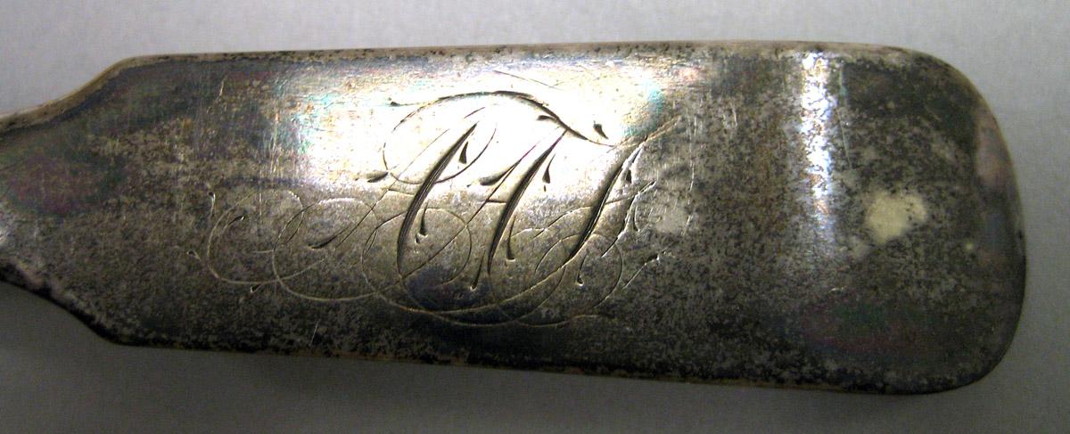 1970.1231.002 Silver Spoon engraving