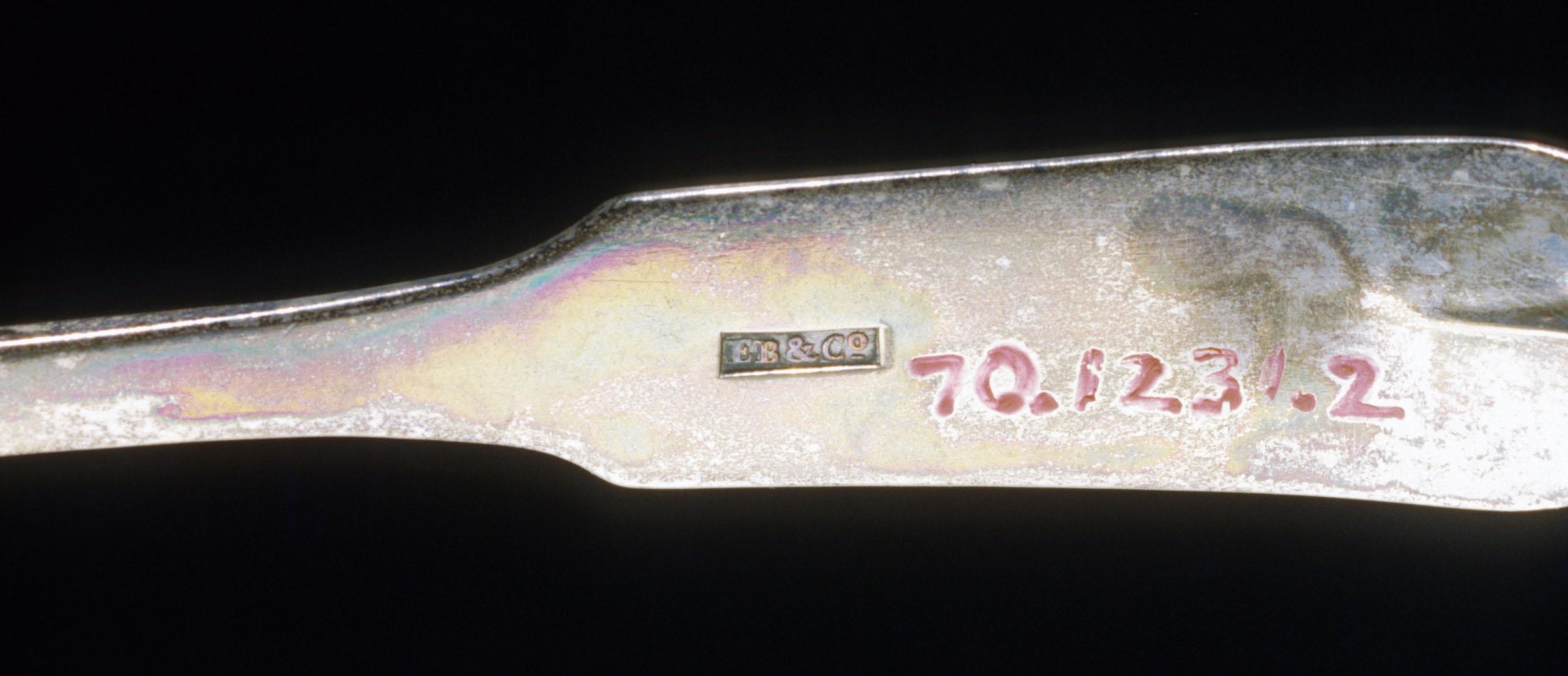 1970.1231.002 Spoon, Dessert Spoon, detail 1