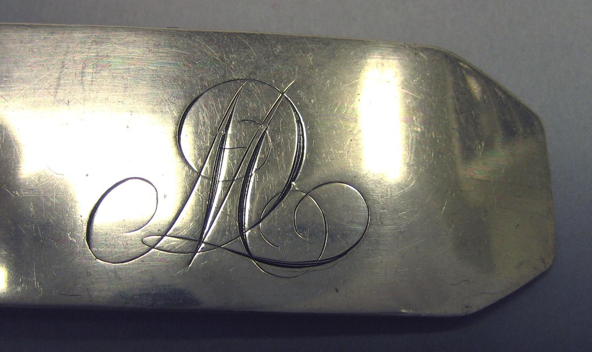 1970.1256 Silver Spoon engraving