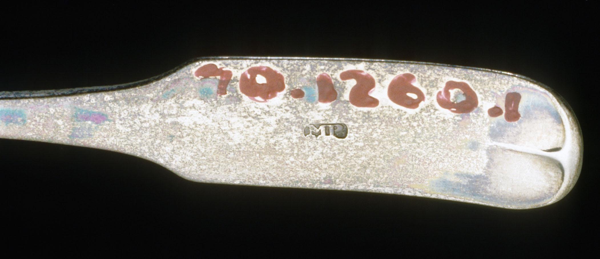 1970.1260.001 Spoon, Teaspoon, detail 1