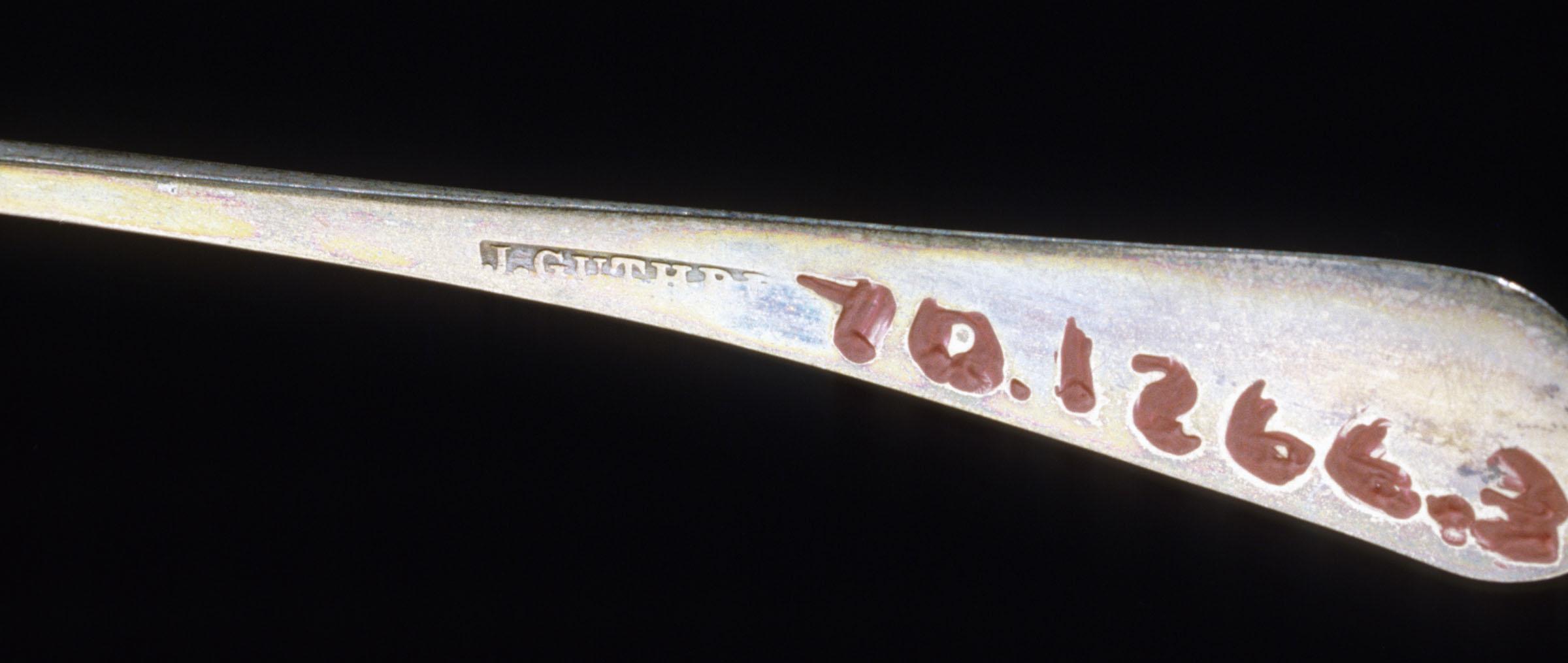 1970.1266.003 Spoon, Teaspoon, detail 1