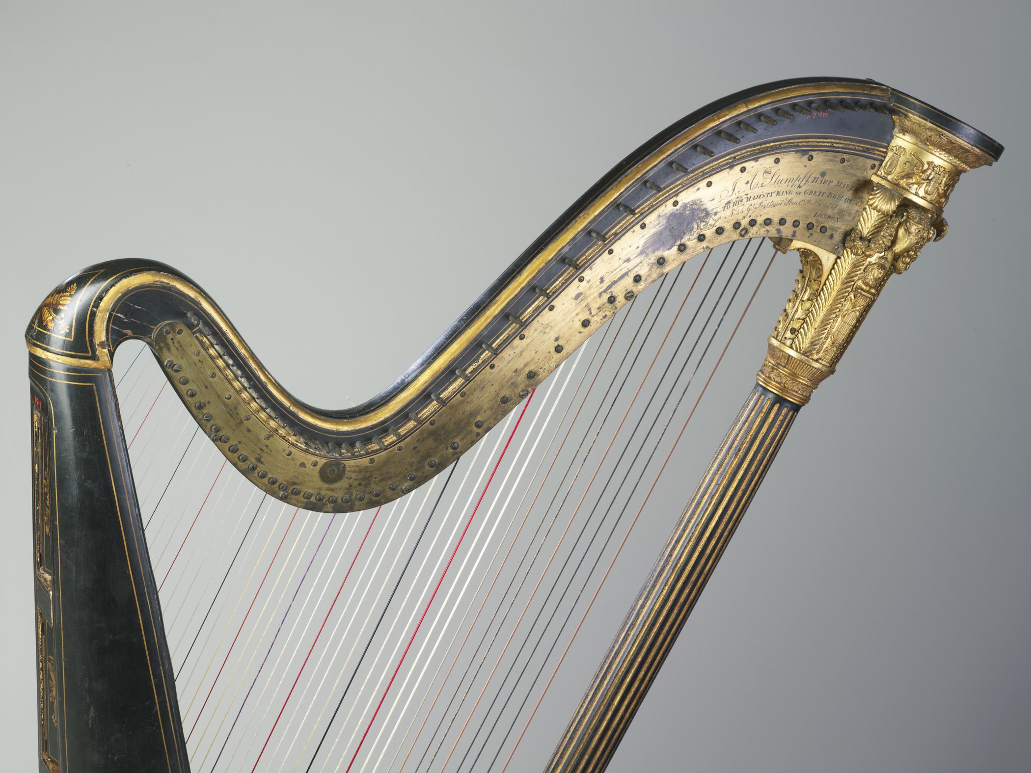 1957.0748 Harp, detail 1