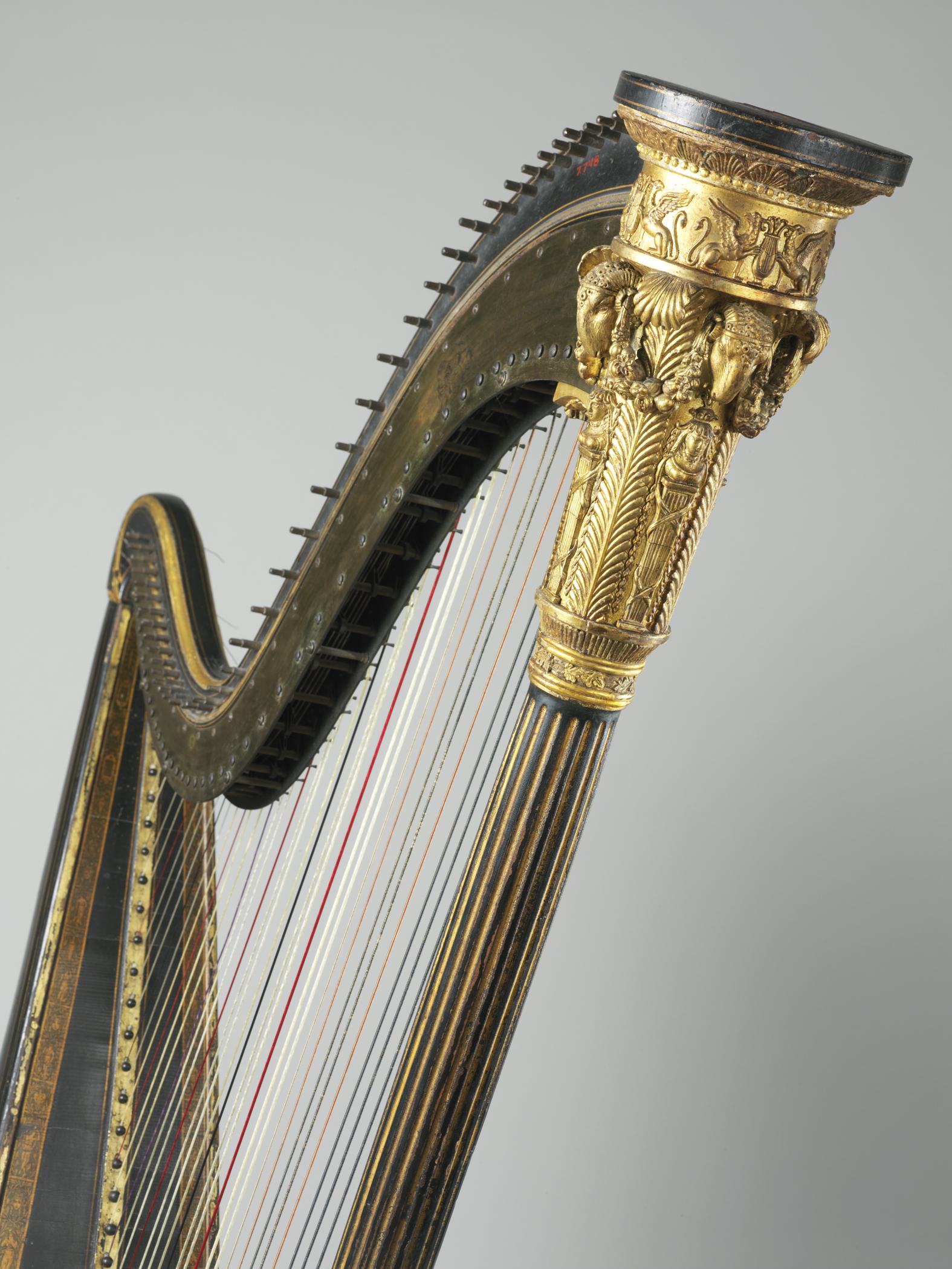1957.0748 Harp, detail 2