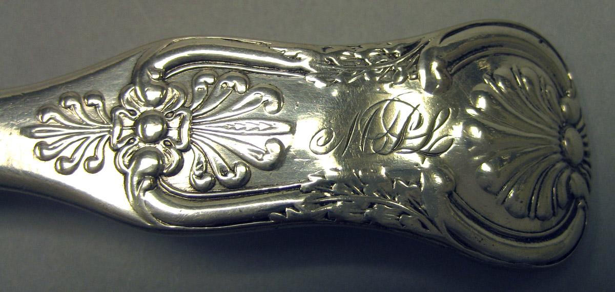 1970.1301.001 Silver Fork engraving
