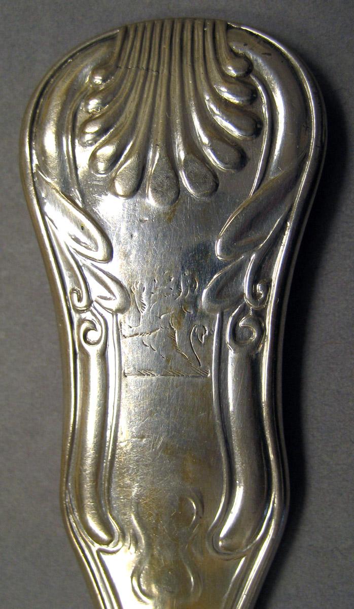 1970.1323.001 Silver Fork engraving