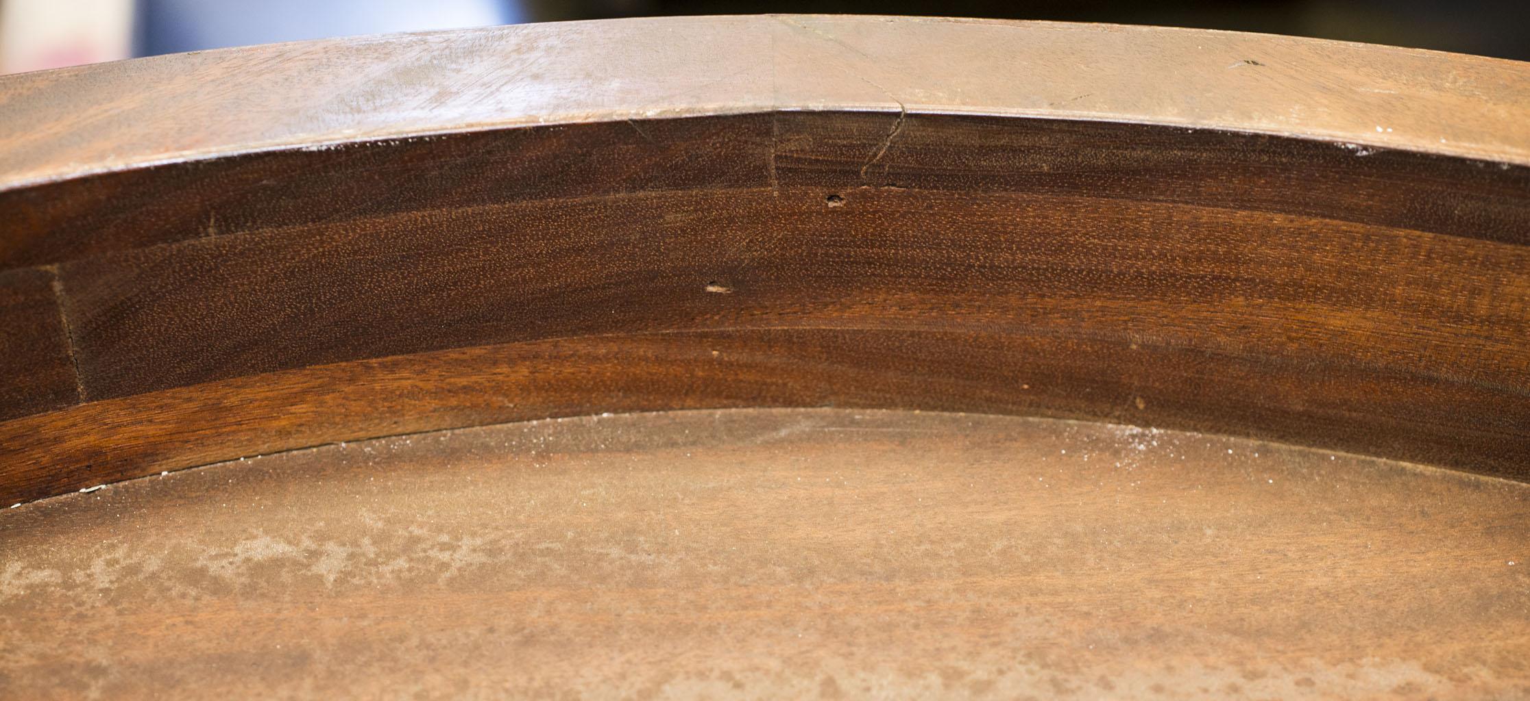 1957.0761 Table, Center Table (detail, construction of base, top)