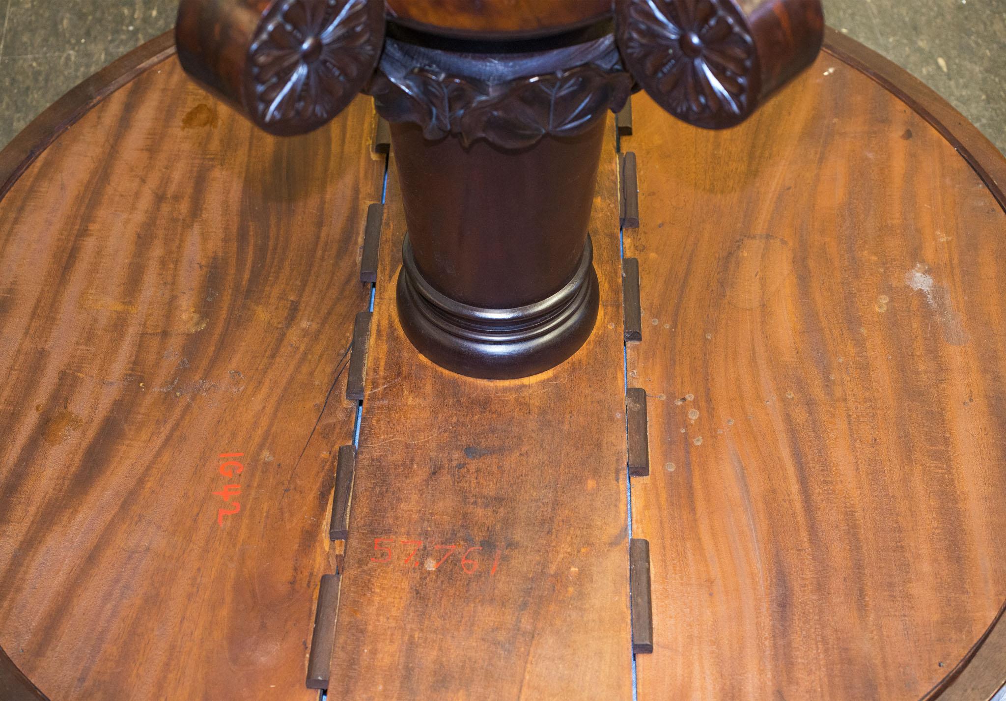 1957.0761 Table, Center table (underside of base)