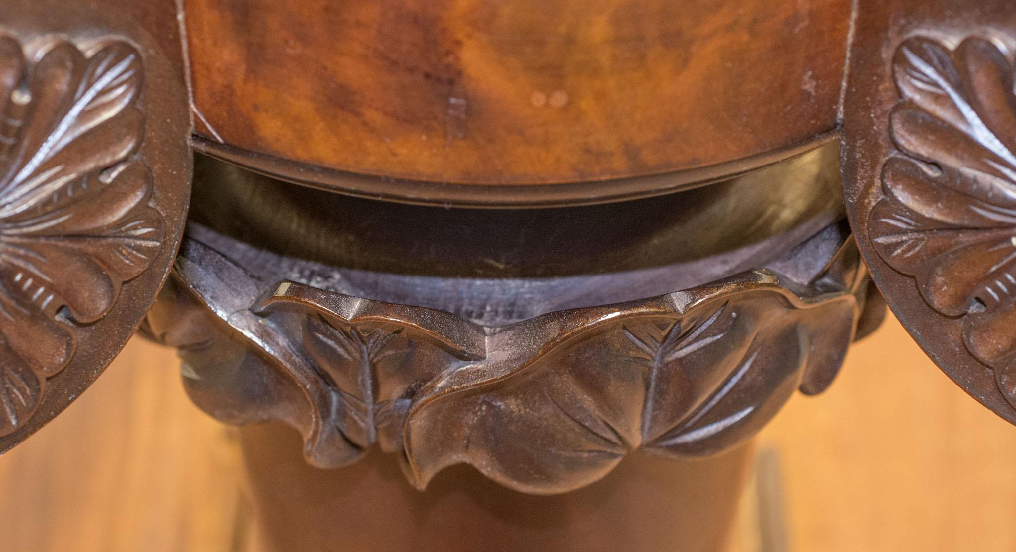 1957.0761 Table, Center Table (detail base carving 2)