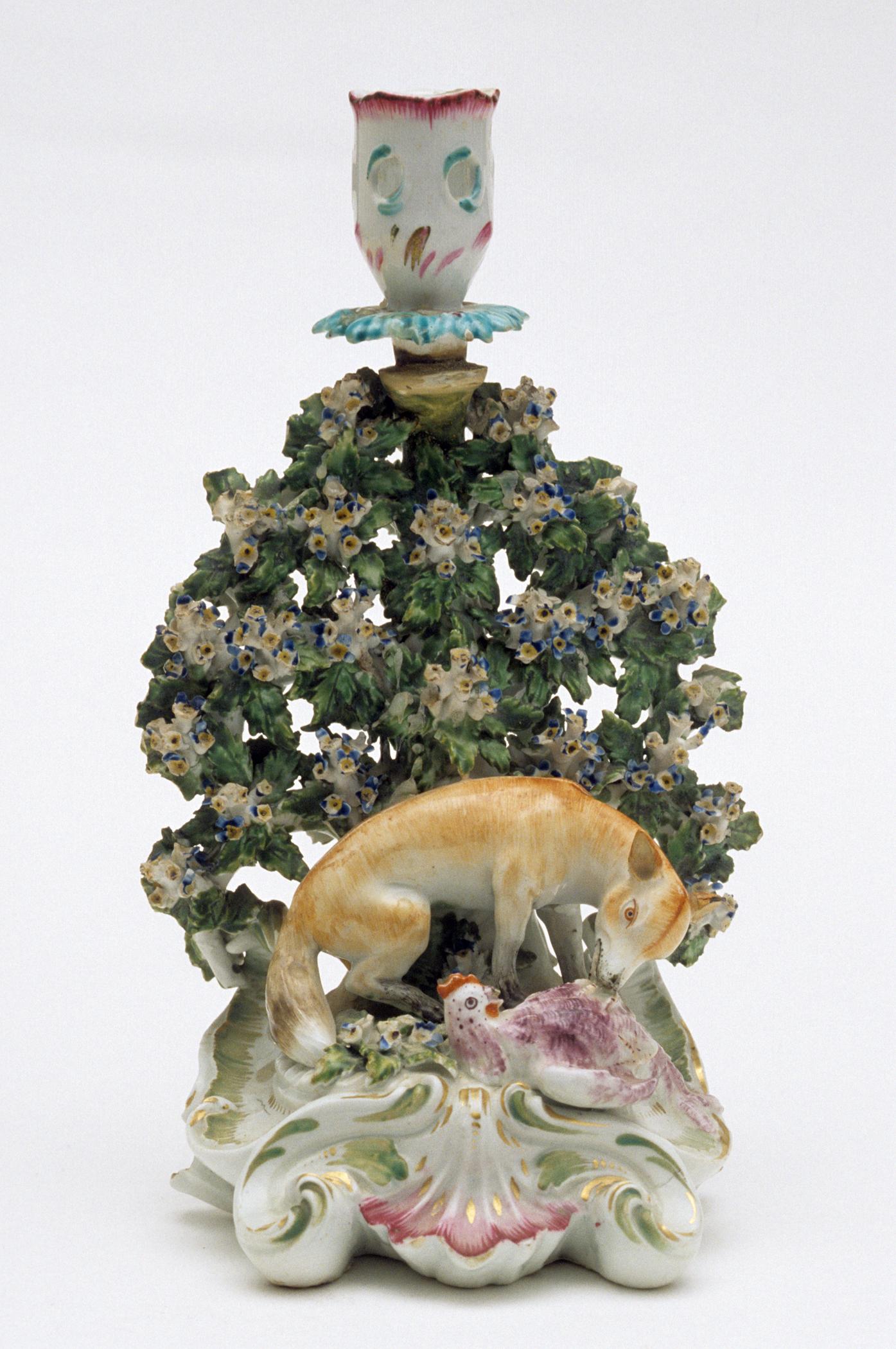 1970.1373 Porcelain candlestick group