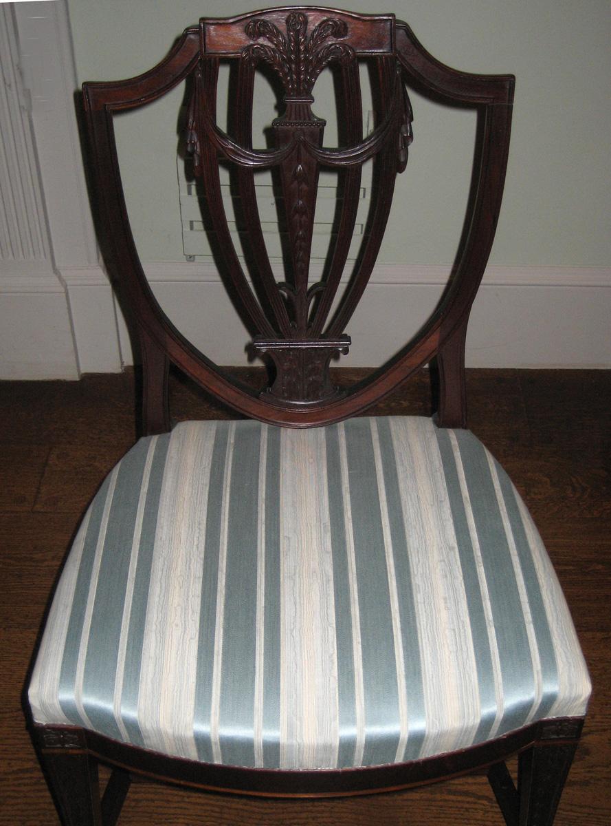 1957.0770.001 Chair, Side chair (upholstery detail)