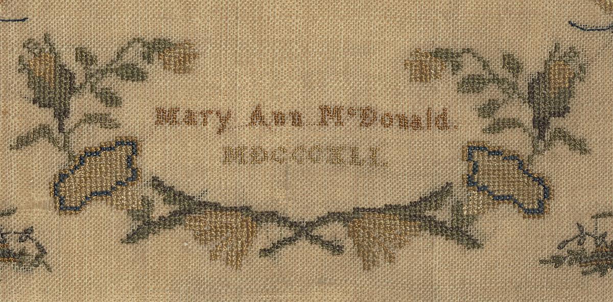 1970.1401 A Sampler, Detail 11