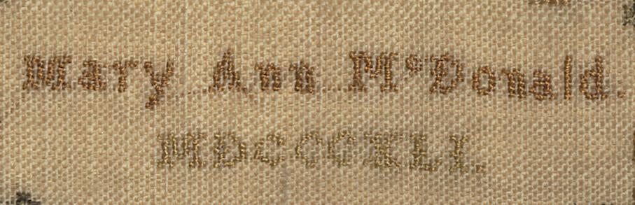 1970.1401 A Sampler, Detail 13