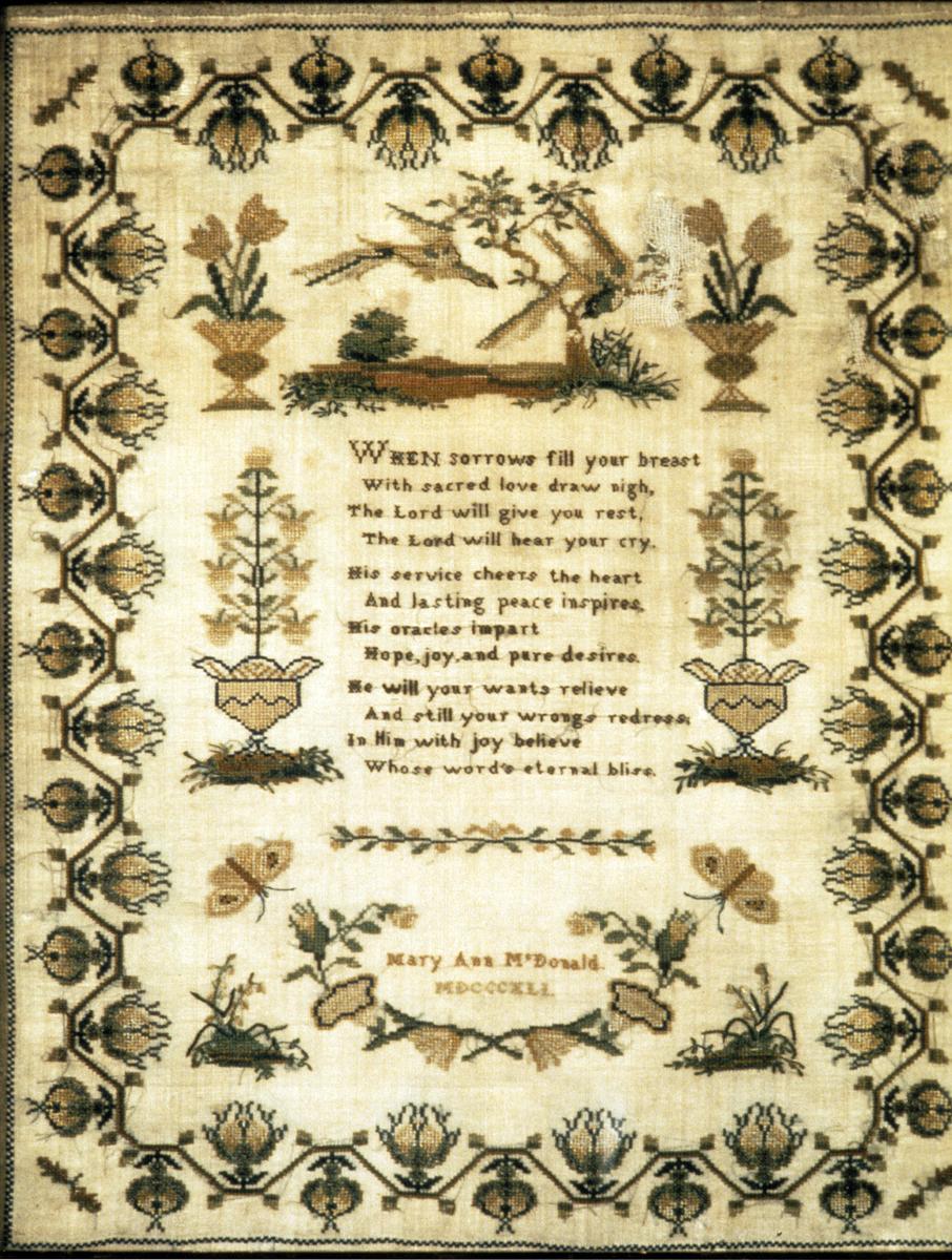 1970.1401 A Needlework Sampler