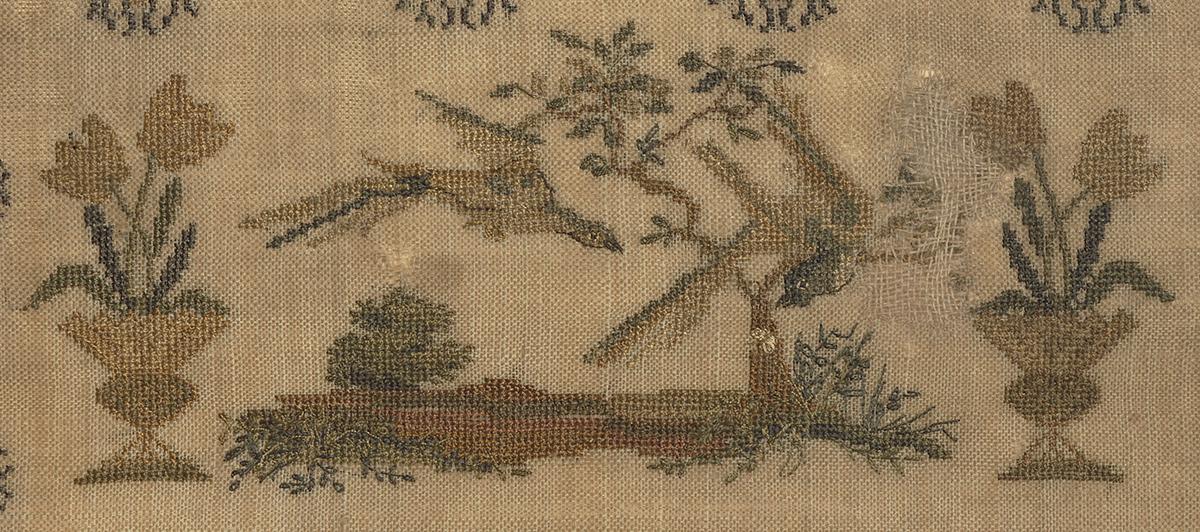 1970.1401 A Sampler, Detail 2