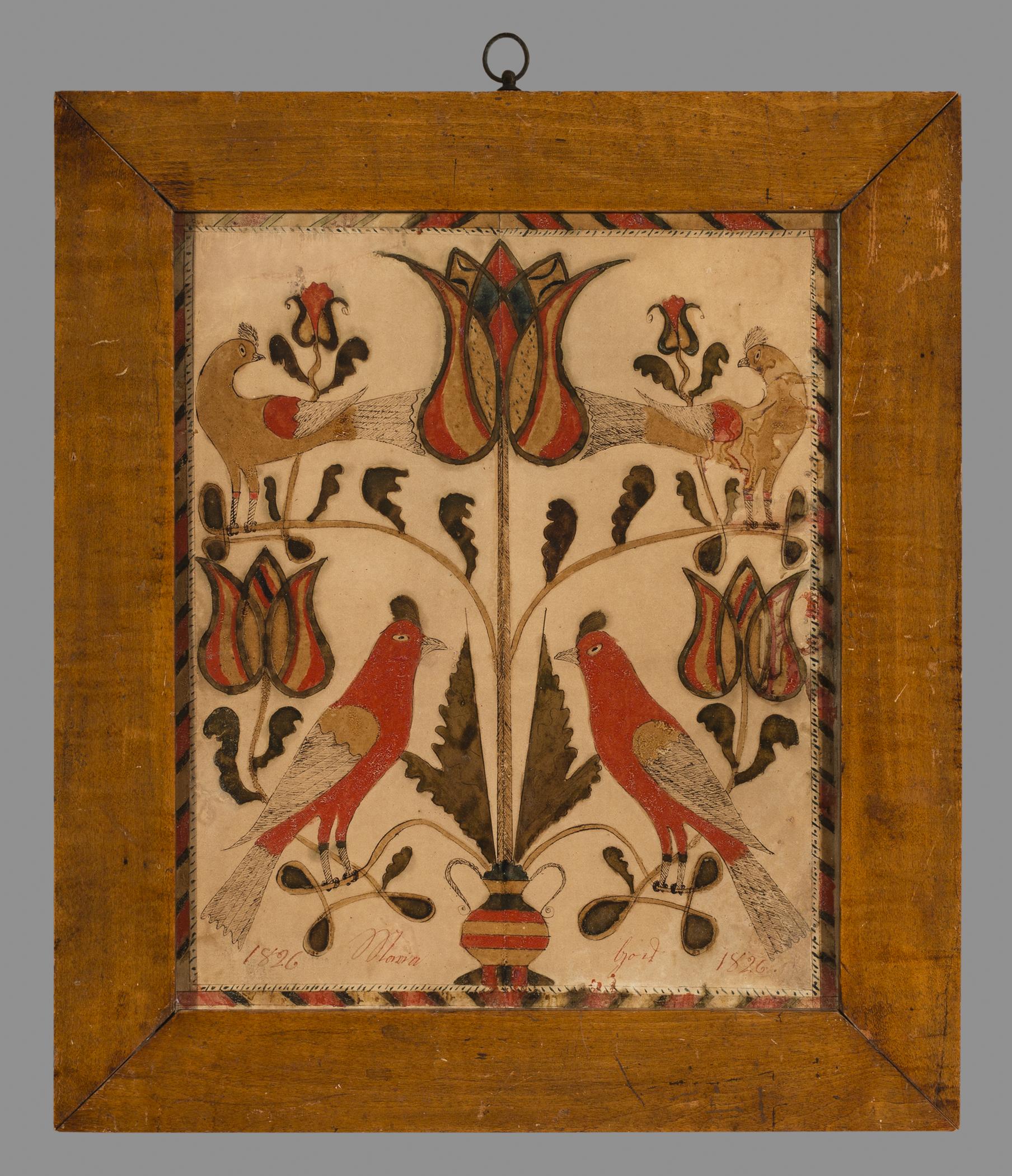1970.1404 A Fraktur, B Frame, view 1