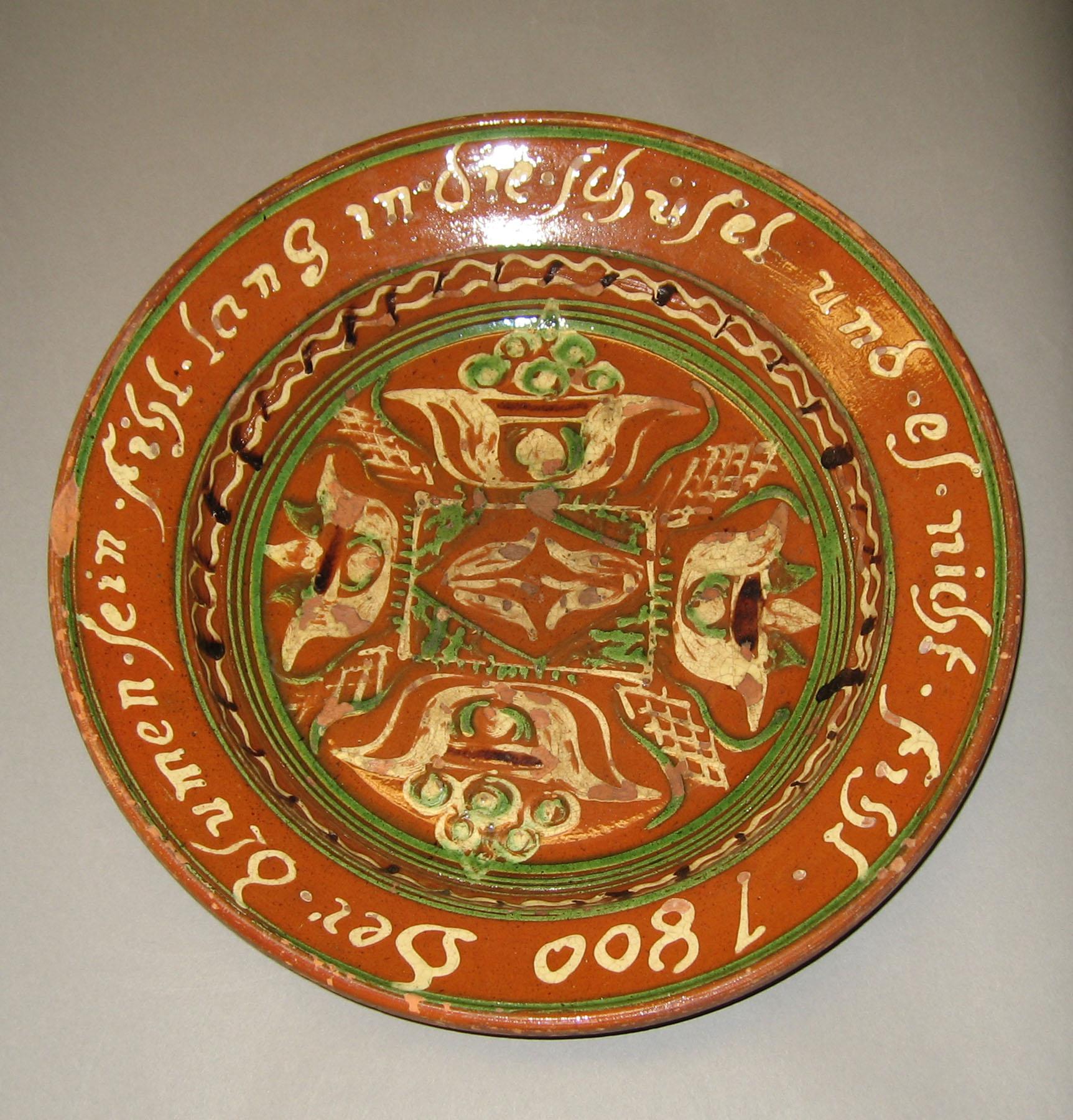 1970.1415 Slipware 1800 dish