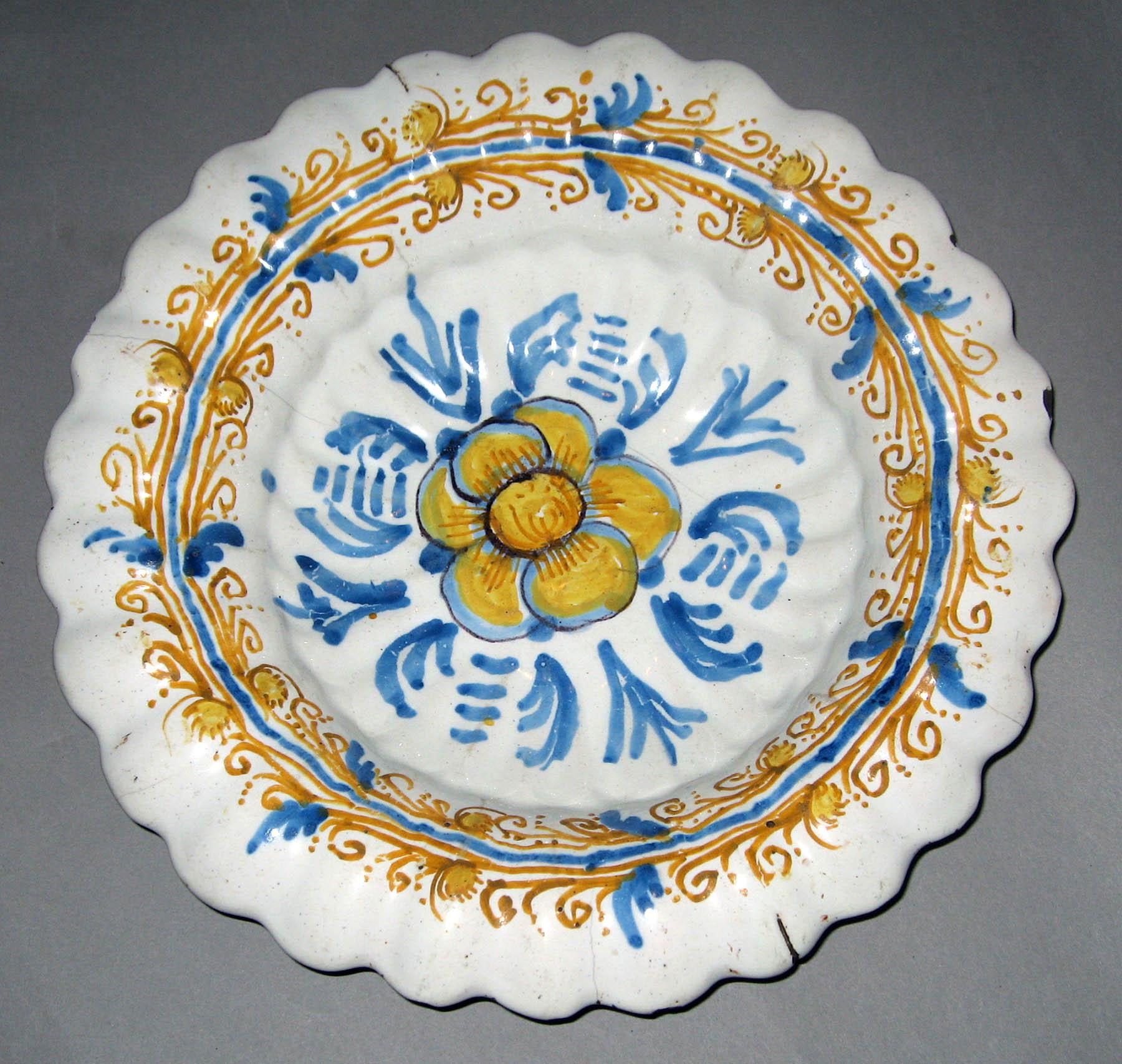 1970.1416 Tin-glazed earthenware bowl