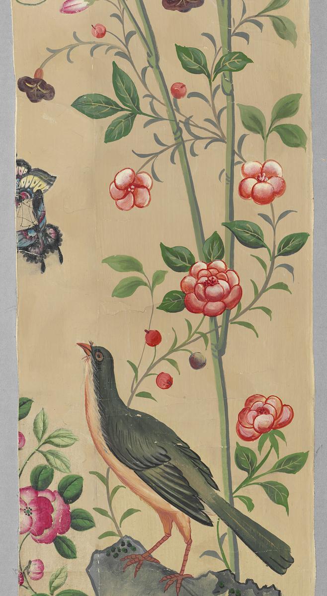 1970.1430.002 A Wall Covering, Top  Middle Detail