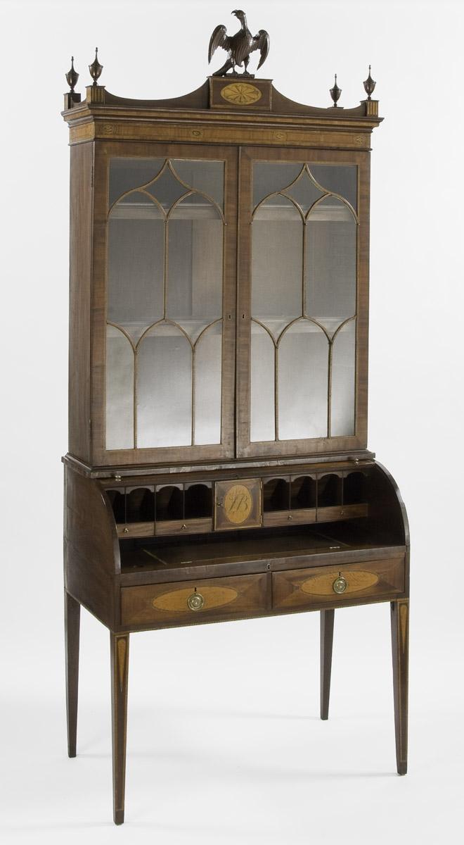1957.0775 Desk and bookcase (view 2)
