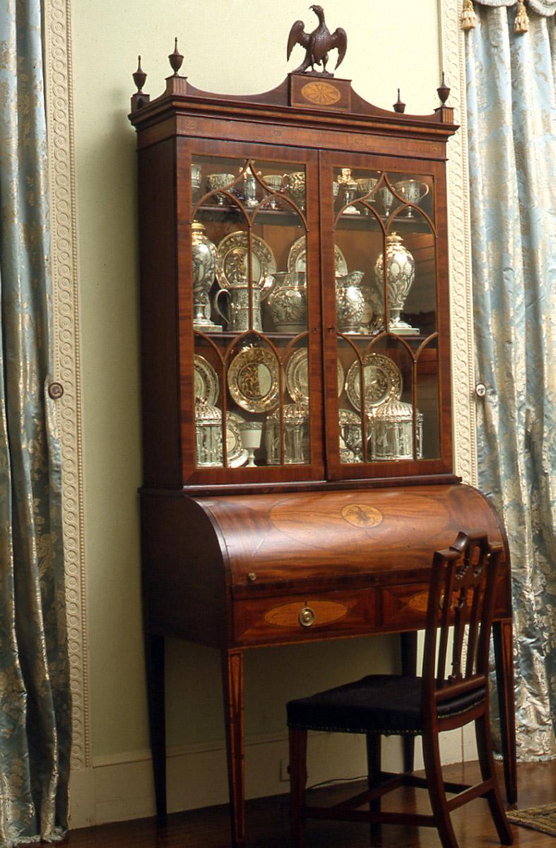 1957.0775 Desk and bookcase (room view)