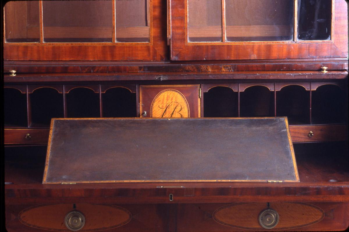 1957.0775 Desk and bookcase (detail 1)