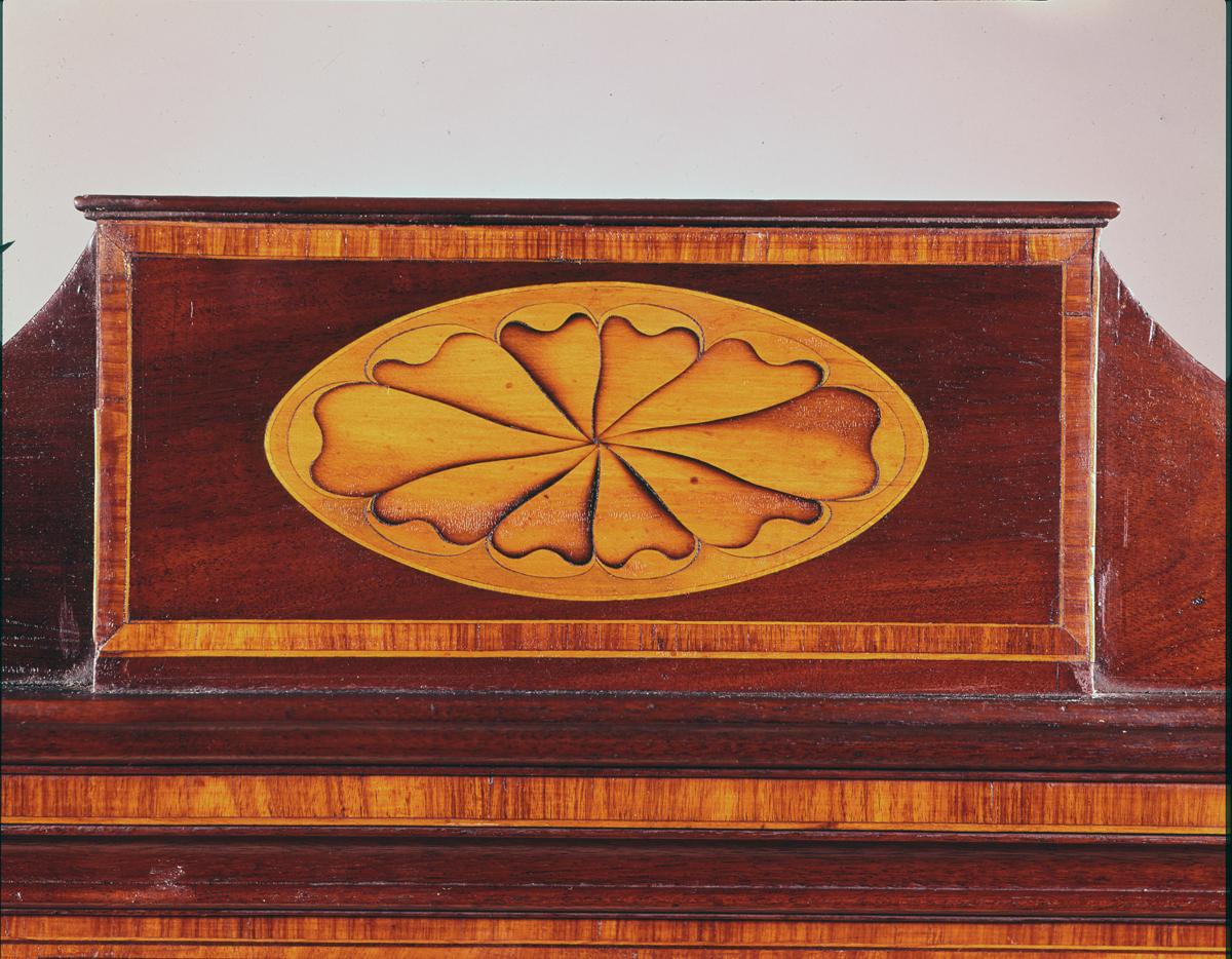1957.0775 Desk and bookcase (detail 2)