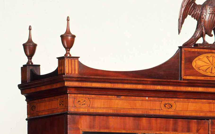 1957.0775 Desk and bookcase (detail 5)