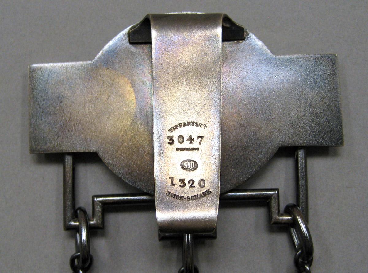 1970.1441 Silver Tool (for sewing) detail 1 underside